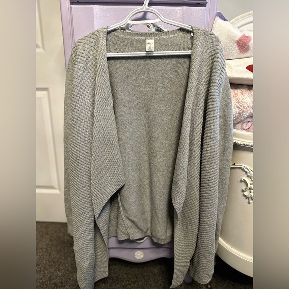 Gap grey cardigan size large cotton - Picture 2 of 4